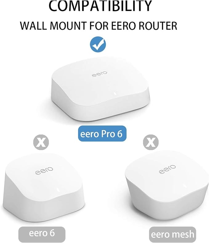 Screwless Wall Mount for eero Pro 6 tri-Band mesh Wi-Fi 6 Router Holder - Image 4