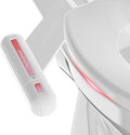 Ultra-Slim Bidet Attachment for Toilet, Non-Electric Dual Nozzle (Rear & Feminine Wash), Adjustable Fresh Cold Water Pressure, Stainless Steel Inlet, Easy to Install(Pink & White)