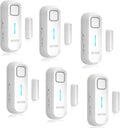 DAYTECH Fridge Door Alarm When Left Open with Delay 1/2/3/4 mins Adjustable 0 to 120 dB Freezer Alarm Reminder Refrigerator Door Alarm for Home Garage Basement Business 6 Sets White