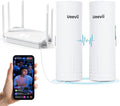 UeeVii CPE450 Wireless Bridge and WR3000K WiFi Router Kit, 5.8G 3KM Point to by UeeVii