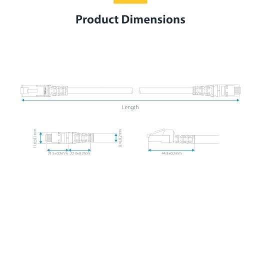 StarTech.com 50ft White CAT8 Ethernet Cable, Snagless RJ45, 100W PoE++ - Image 6