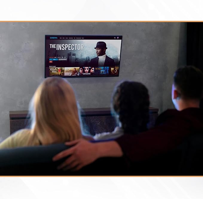 Ultra Slim Tilt TV Wall Mount Bracket for Samsung QET 75" Class 4K UHD Commercial LED Display - QE75T - Low Profile 1.7" from Wall, 12° Tilt Angle, Easy Install