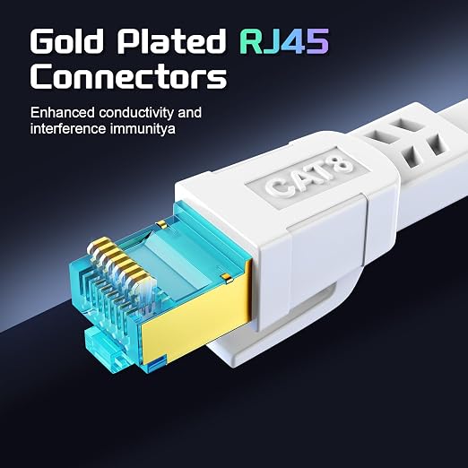 Cat 8 Ethernet Cable 100 FT, Heavy Duty High Speed 40Gbps 2000Mhz Internet - Image 4