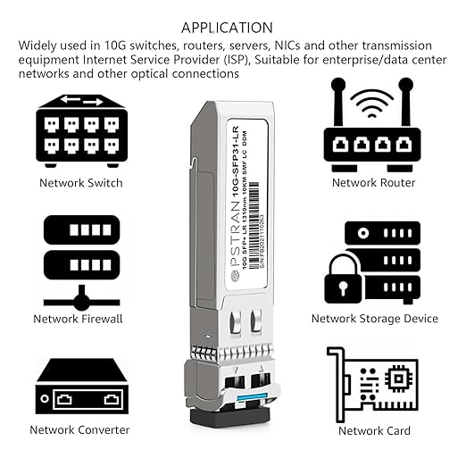 OPSTRAN 10GBASE-ER SFP+ Optical Transceiver Module Compatible with Brocade 10G-SFPP-ER 1550nm 40km DOM Duplex LC SMF