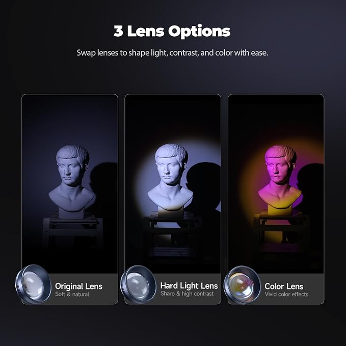 PHOTOOLEX PRO 12W Portable RGB Photography Spotlight, 360 ° Full Color - Image 5