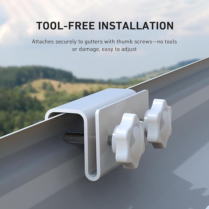 Holicfun Gutter Mount for Ring, and Arlo Outdoor Security Cameras, No-Drill - Image 3