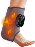 Foot and Ankle Massager for Pain Relief, Ankle Heating Pad Foot Renew Triple Method Massager Rechargeable Cordless Design with 6 Heating 3 Massage Modes & Timer