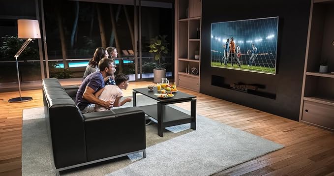 Ultra Slim Tilt TV Wall Mount Bracket for Samsung Q60D (Q64D, Q65D, Q67D) QN55Q60D 55 Inch TV - Low Profile 1.7" from Wall, 12° Tilt Angle, Industrial Grade, Easy Install