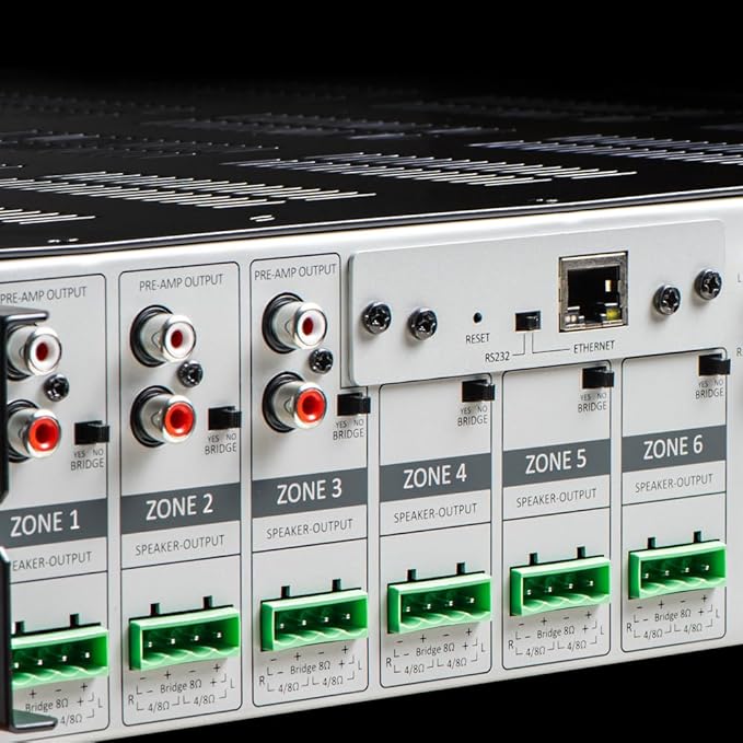 OSD Audio Nero Max12: 6-Zone, 6-Source Amplifier 80W Power, Multi-Room Audio Control, App Integration for iOS & Android, Expand up to 18 Zones, Control4 Driver Support