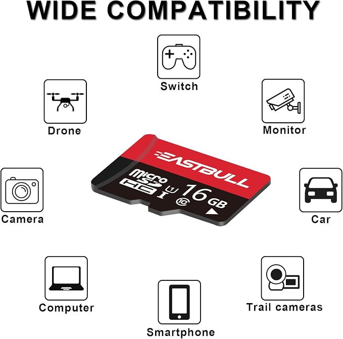 EASTBULL 16GB 10-Pack of Micro SD Cards, SD Memory Cards 16GB SD Cards Pack - Image 5