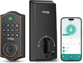 GHome Smart Deadbolt Lock, Fingerprint Code Keyless Entry Door Lock by GhomeSmart