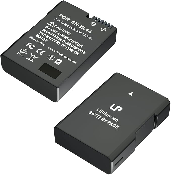 LP EN-EL14 Battery Pack, Compatible by LP