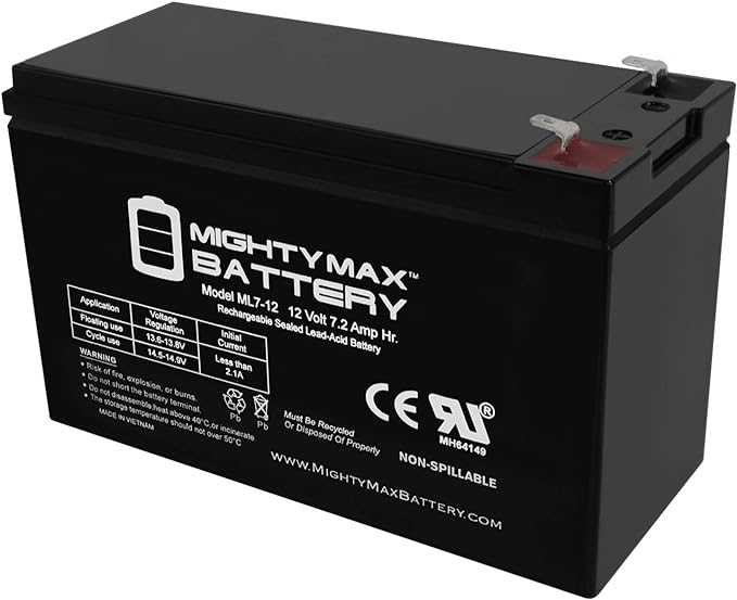 Mighty Max Battery 12V 7Ah Battery Replacement by Mighty+Max+Battery
