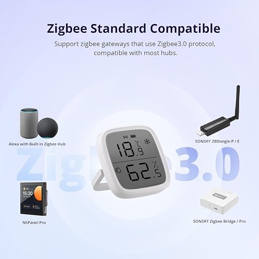 SONOFF Zigbee Indoor Temperature Humidity Sensor, SNZB-02D LCD Zigbee - Image 7