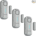 Daytech Refrigerator & Freezer Door Alarm - 1-4 Minute Adjustable Delay, 0-120dB Alarm, 3-Pack for Home, Supermarket & Business (Grey)