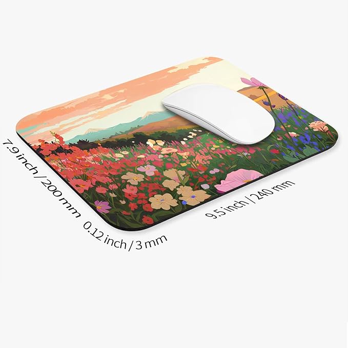 Armanza Square Mouse Pad Natural Scenery,Personalized Premium-Textured Custom Mouse Mat Design,Washable Mousepad Lycra Cloth,Non-Slip Rubber Base Computer Mouse Pads for Wireless Mouse