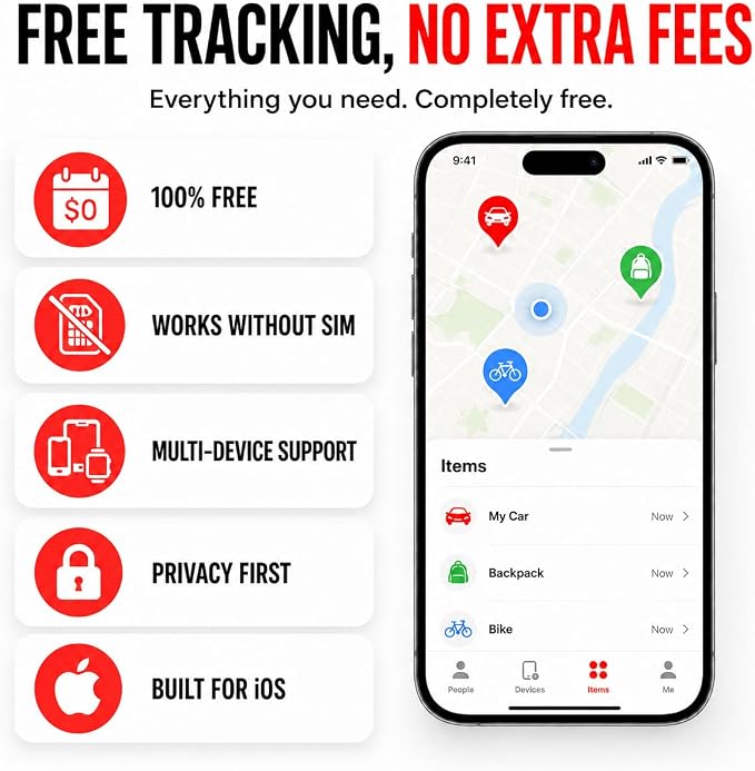 GPS Tracker for Vehicles, No Monthly Fee or SIM Card Needed, Magnetic GPS - Image 2