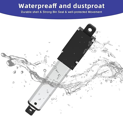 2 Inch 9lbs Mini Stroke 12V Electric Linear Actuator 0.6"/sec Linear Motion Actuator with Brackets for Cabinets, Robotics, Home Automation, Window Opener(40N, 50mm)