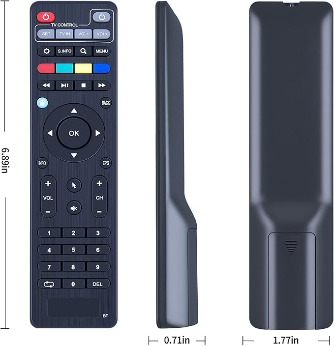 Snrigw Replacement Remote Control for TVIP TV Set-Top Box Compatible with TVIP410 TVIP412 TVIP415 TVIPS300 TVIP605