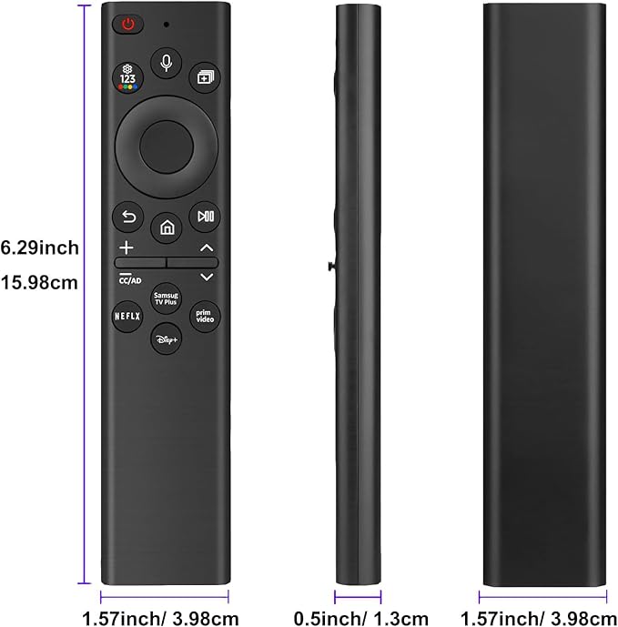 Voice Replacement Remote Control for All Samsung TV Curved Frame UHD QLED LED 4K 8K Smart TVs, with Voice Function