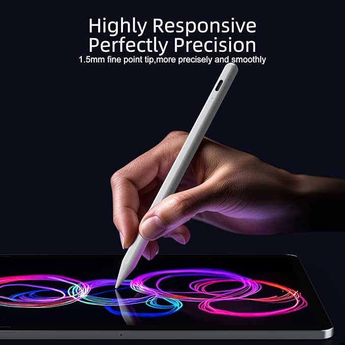 JAMJAKE Stylus Pen for iPad 6th-11th Generation-2X Fast Charge Active Pencil - Image 2