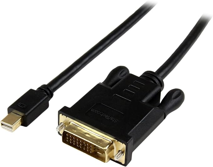 StarTech.com 6ft (1.8m) Mini DisplayPort to DVI Cable - Active Mini DP to DVI Adapter Cable - 1080p Video - mDP 1.2 to DVI-D Single Link - mDP or Thunderbolt 1/2 Mac/PC to DVI Monitor (MDP2DVIMM6BS)