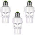 Hortsun 3 Pcs Motion Sensor Light Socket Smart Screw in Light Bulb Outlet by Hortsun