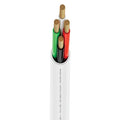 NATIONAL Wire&Cable - 16/4 Audiophile Speaker Wire (1000 Feet) 16AWG Gauge - Made in USA - in Wall Audio Speaker Wire Cable/CL Rated/ETL Listed / 2 Conductors - Oxygen-Free Copper, White 1000ft