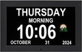 Large digital clock with time, Dementia clock with day and date by Unknown