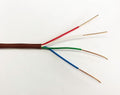 EASTWIRE 18/4 100ft Thermostat Wire, Solid Copper Wire, 18 Gauge Conductor, ETL Listed CL2 Power Limited Circuit Cable for Indoor/Outdoor Low Voltage Applications Use,Brown (18/4, 100ft)
