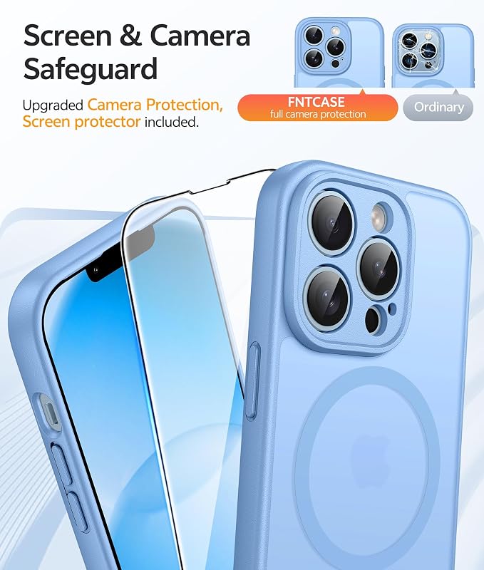 FNTCASE for iPhone 13 Pro Case: Translucent Matte Cases - Image 4