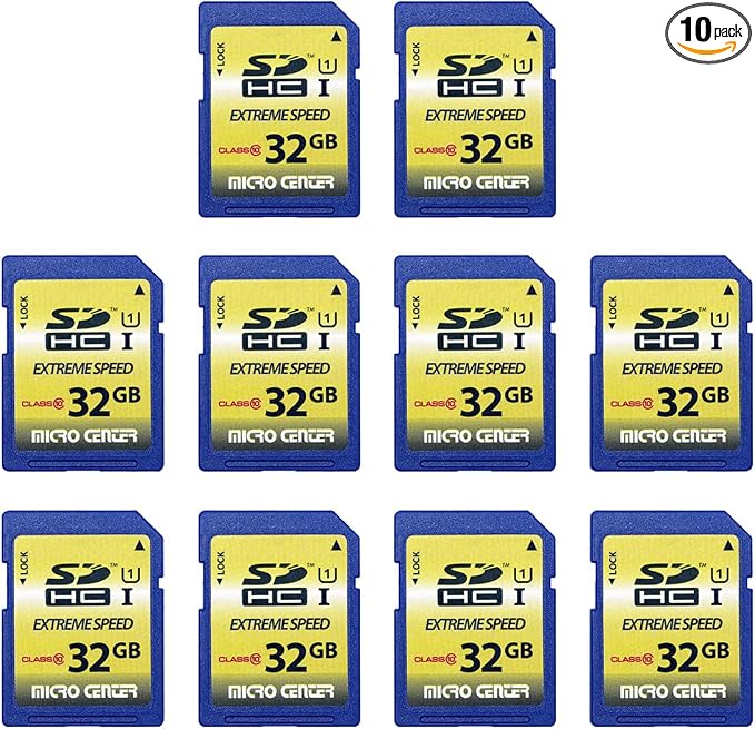 INLAND 32GB Class 10 SDHC Flash Memory Card Standard Full Size SD Card USH-I U1 by INLAND