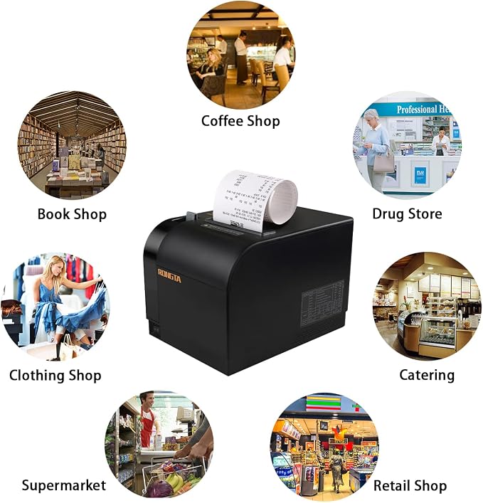 Rongta Thermal Receipt Printer, 80mm Receipt Printers, Thermal Pos Printer - Image 6