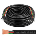 MOOKEERF 14/4 AWG Mini-Split Cable - 30FT 14 AWG 4 Conductor Control Cable 300V Stranded Oxygen-Free Pure Copper Wire for Mini Split Air Conditioner,Heat Pump,HVAC Systems and Speaker Systems