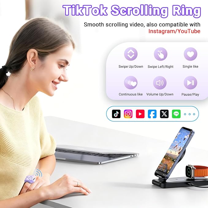 TikTok Scrolling Ring Remote Control, Page Turner - Image 2
