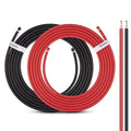Solar Panel Wire - iGreely 12 Gauge Wire 30Ft Black & 30Ft Red 12AWG(4mm²) Tinned Copper PV UV Resistant Cable for Boat Marine Automotive RV Solar Panel Outdoor