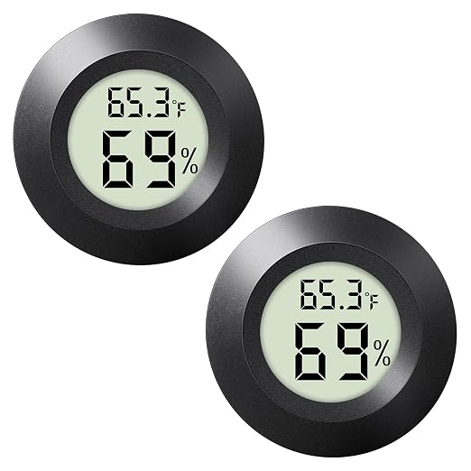 2 - PACKMini Digital Hygrometer Indoor Humidity Meter & Round Temperature by Unknown
