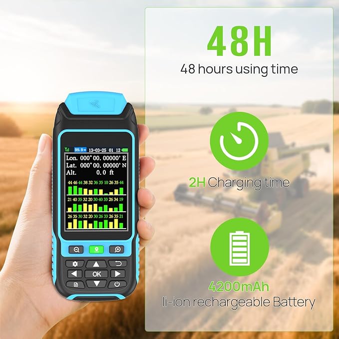 Handheld GPS Survey Equipment, High-Precision Rugged Land Surveying Equipment - Image 6