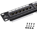 Cable Matters 24 Port Patch Panel Rackmount or Wall Mount 19-Inch, 1U Cat6 by CableMatters