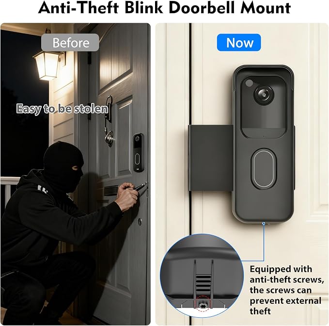 Blink Doorbell Mount, No-Drilling Anti-Theft Doorbell Mount - Image 3