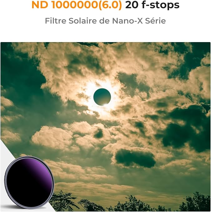 K&F CONCEPT 67mm ND1000000 ND Lens Filter Solar Eclipse Neutral Density Camera - Image 2