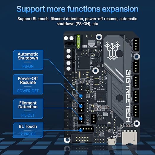 BIGTREETECH SKR Mini E3 V3.0 Control Board +TFT35 E3 V3.0.1 Touch Screen Display 32Bit Silent Board Integrated with TMC2209 UART Stepper Driver Compatible with Ender 3/5 Ender 3 Pro/V2 3D Printer
