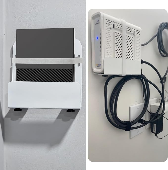 Cable Box Wall Mount, Adjustable Modem Mount Bracket - Image 6
