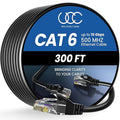 Ultra Clarity Cables Cat 6 Ethernet Cable 300 ft, Outdoor&Indoor 10Gbps by UltraClarityCables