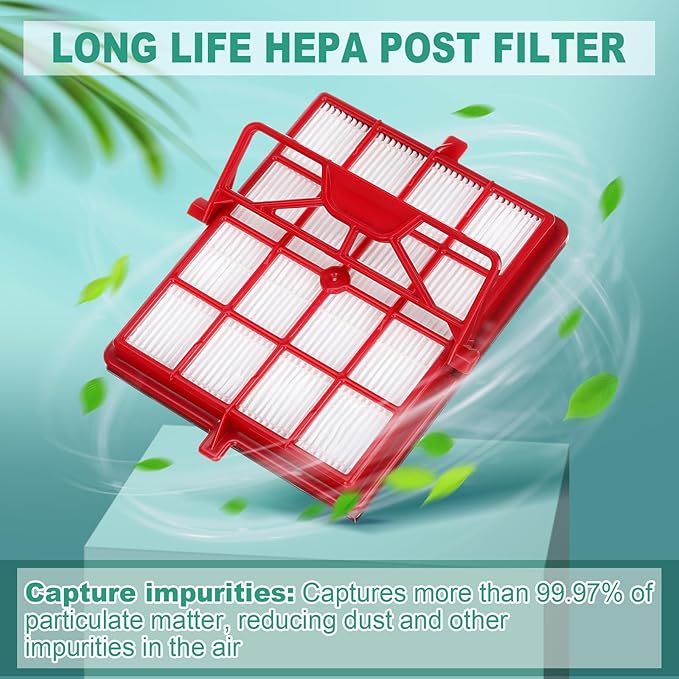 Tondiamo Style P Hepa Vacuum Bag and Filter Bundle Compatible with Aerus Lux Guardian Platinum Canister Vacuum Cleaner 1 Hepa & Carbon Pre and 1 Long Life After Filter with Handle, 6 Cloth Bags