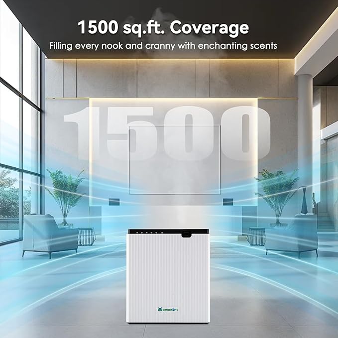 Mxmoonant Scent Air Machine for home 800ML, Aroma Diffuser App Control, Waterless Essential Oil Diffuser for Home, Mall, Office, Spa, Hotel Lobby