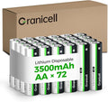 Granicell 72-Pack 3500mAh Lithium AA Batteries | 1.5V by Granicell
