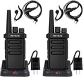 Retevis MateTalk P4 Digital Walkie Talkies with Earpice, Dual Mode, Secure Call, Long Range Waterproof 2 Way Radio for Adults, Rechargeable, Type-C, VOX, DMR Radio for Hotel School Church(2 Pack)
