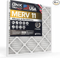BNX TruFilter 12x30x1 Air Filter MERV 11 (4-Pack) - MADE IN USA - Allergen Defense Electrostatic Pleated Air Conditioner HVAC AC Furnace Filters for Allergies, Dust, Pet, Smoke, Allergy MPR 1200 FPR 7