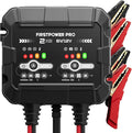 2-Bank, 4A (2A/Bank) Trickle Charger for Car Battery, 12V 6V Car Battery Charger, Automotive Battery Trickle Charger, Maintainer, for Motorcycle Lawn Mower AGM, Lithium Batteries-1PC